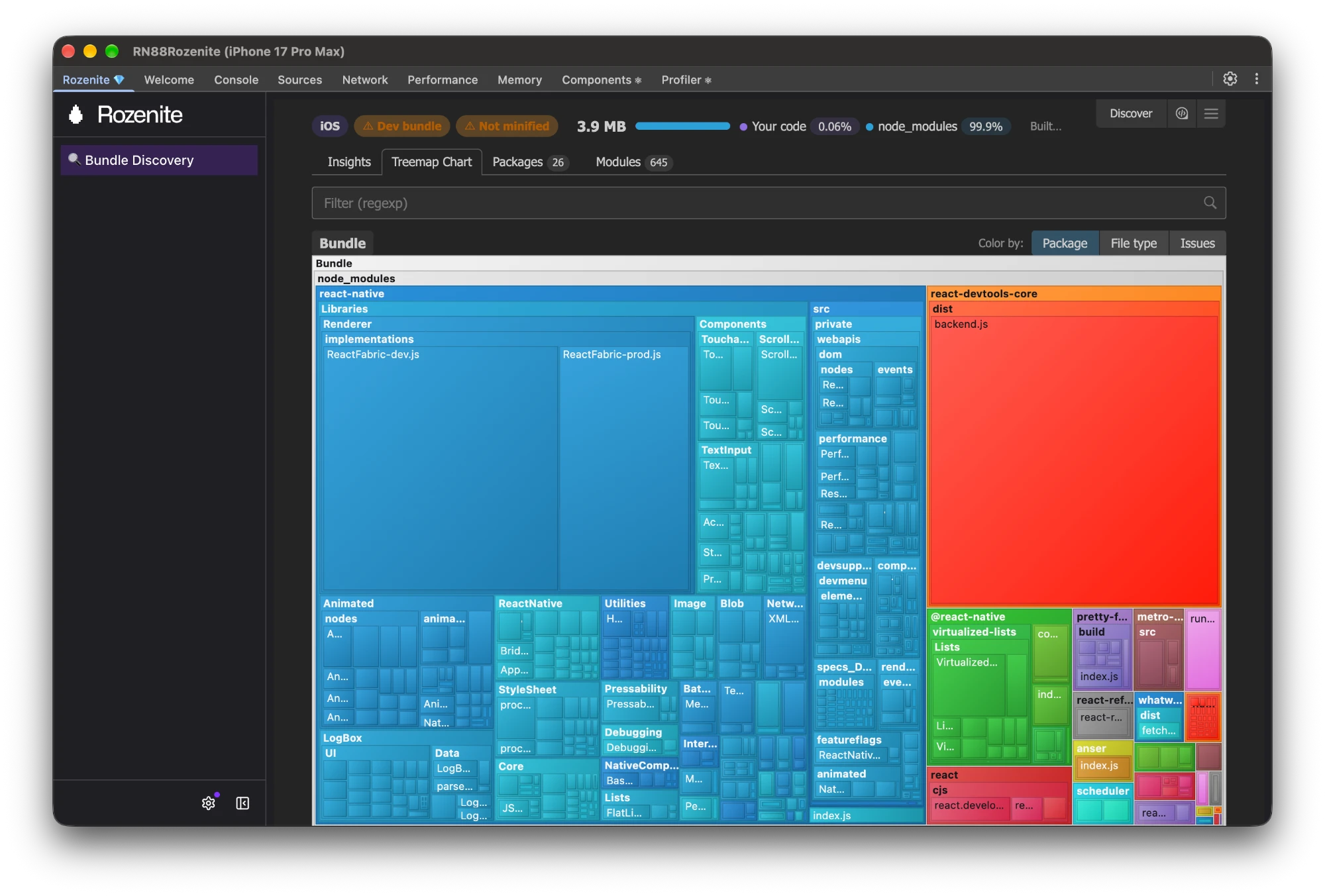 Bundle Discovery inside React Native DevTools (Rozenite)